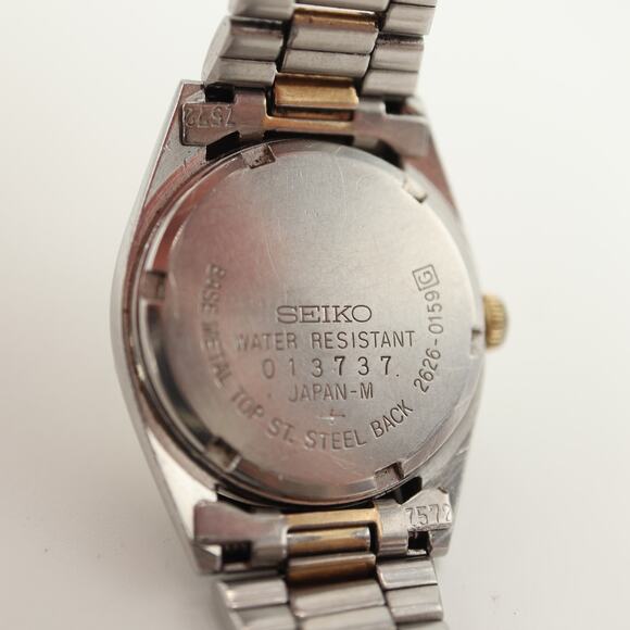Seiko SQ Presidential Womens Two Tone Day Date Watch 2626-0159 w New Battery - Picture 16 of 16